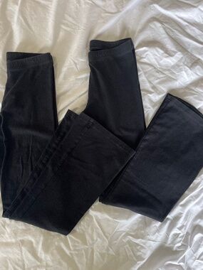 Black bootcut leggings